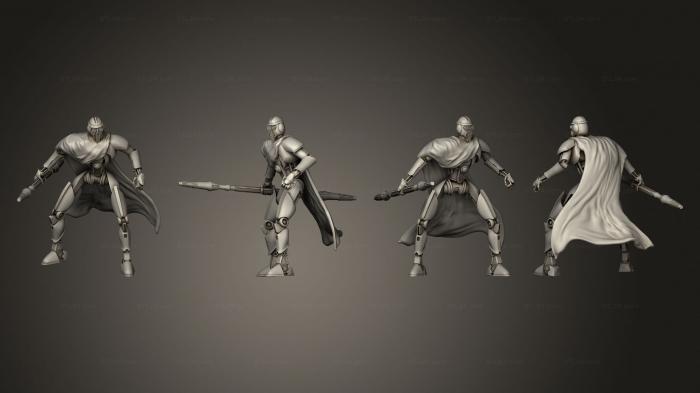 Military figurines (Bodyguard Droids 1 cloak, STKW_3513) 3D models for cnc