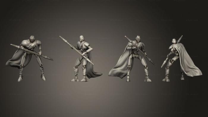 Military figurines (Bodyguard Droids 2 cloak, STKW_3515) 3D models for cnc