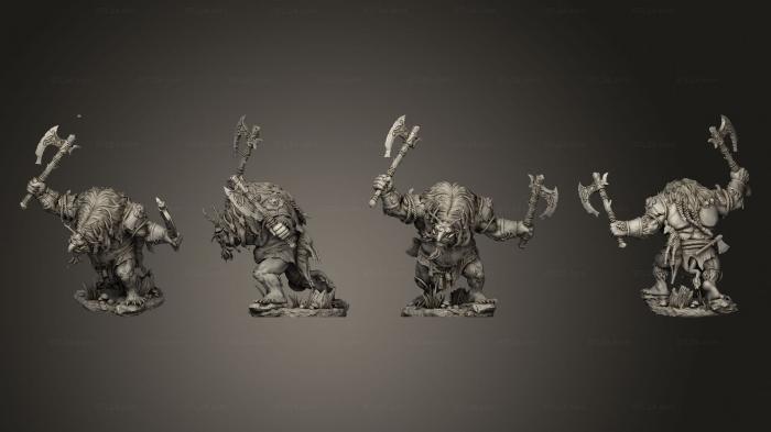 Military figurines (Bog Trolls 01, STKW_3523) 3D models for cnc