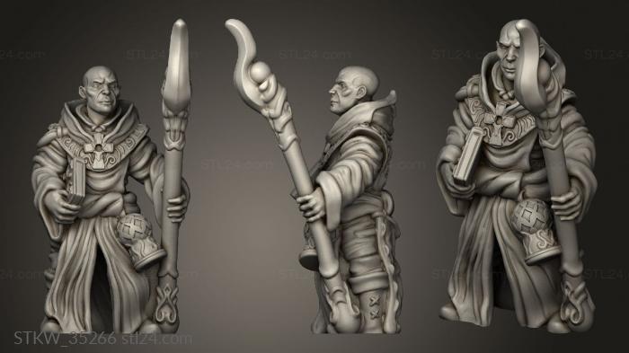 Military figurines (Holy Ash Wandering Priest, STKW_35266) 3D models for cnc