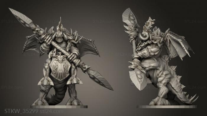 Military figurines (Horde demon, STKW_35299) 3D models for cnc