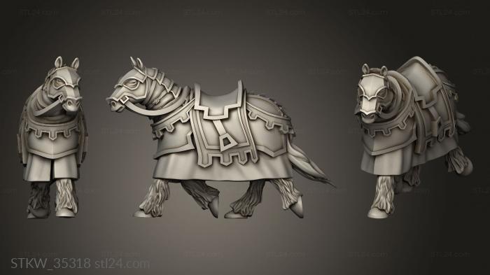 Military figurines (Horse Mount, STKW_35318) 3D models for cnc