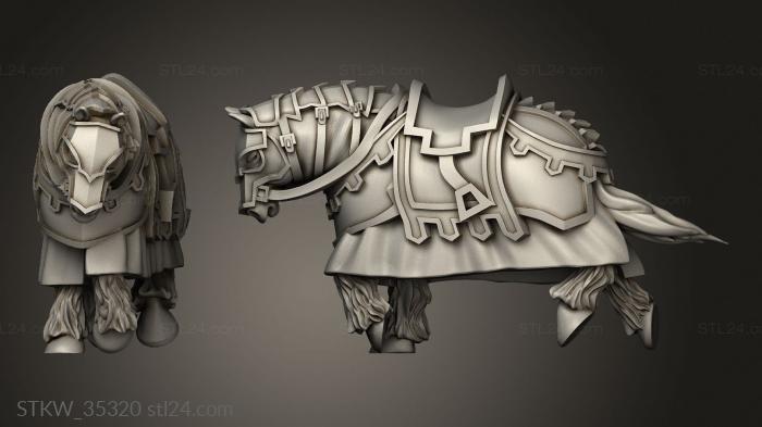 Military figurines (Horse Mount, STKW_35320) 3D models for cnc