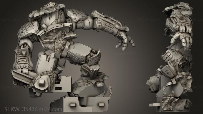 Military figurines (Hulkbuster Iron Man Chest Opening, STKW_35486) 3D models for cnc