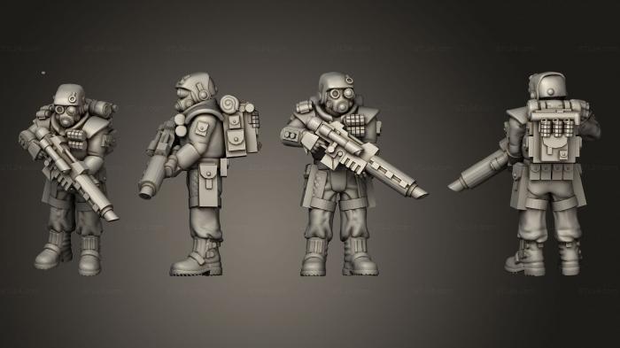 Military figurines (bolter 009, STKW_3549) 3D models for cnc