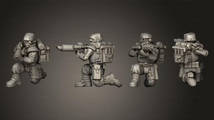 Military figurines (bolter 011, STKW_3550) 3D models for cnc