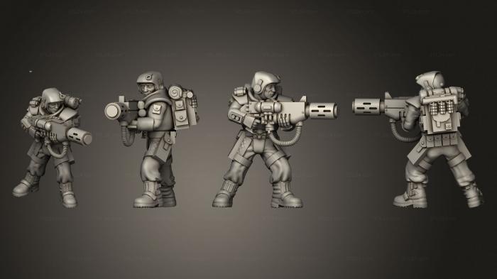 Military figurines (bolter 013, STKW_3552) 3D models for cnc