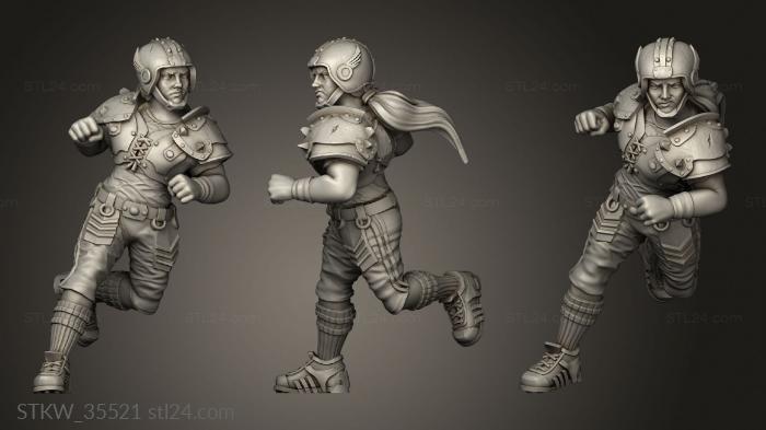 Military figurines (Human Linemen, STKW_35521) 3D models for cnc