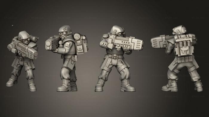 Military figurines (bolter 014, STKW_3553) 3D models for cnc