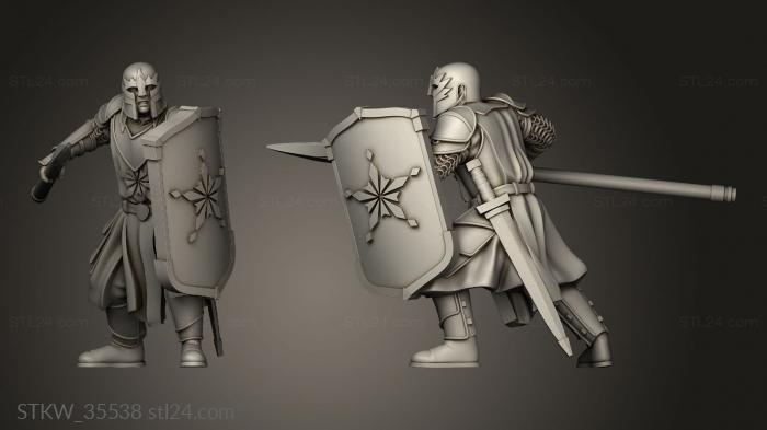 Military figurines (Human Soldiers from therth Spear, STKW_35538) 3D models for cnc