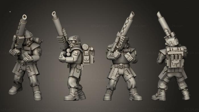 Military figurines (bolter 016, STKW_3555) 3D models for cnc