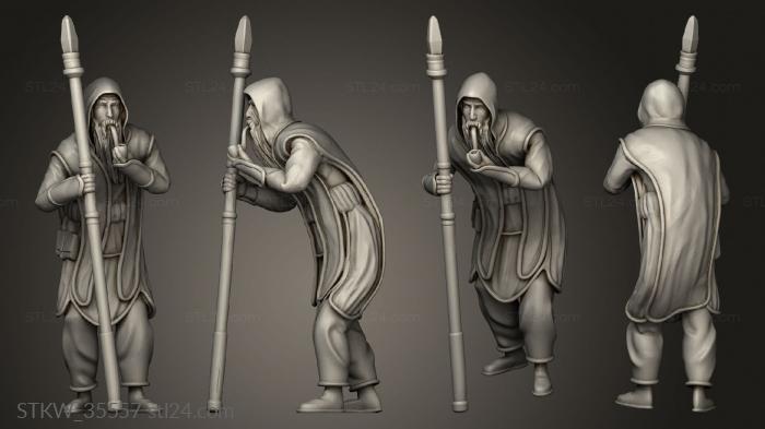 human wizard smoking pipe male