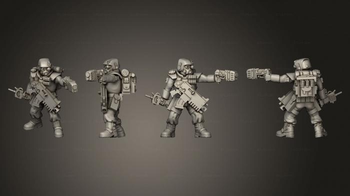 Military figurines (bolter 018, STKW_3557) 3D models for cnc