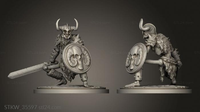 Humble skeleton warrior On