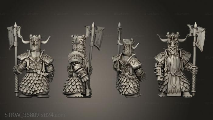 Military figurines (Immortals Weapon Masked, STKW_35809) 3D models for cnc