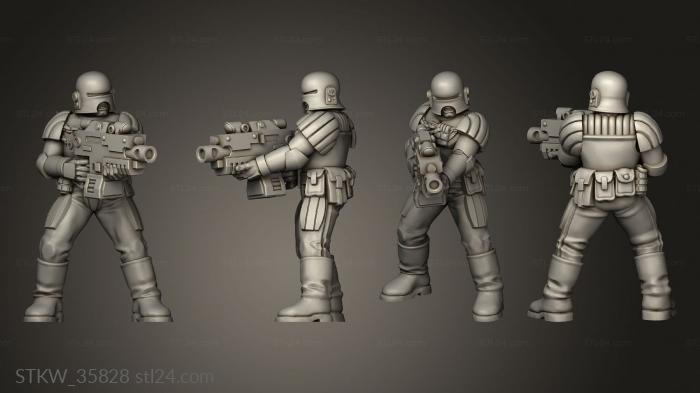 Military figurines (Arbiter Bolter, STKW_35828) 3D models for cnc