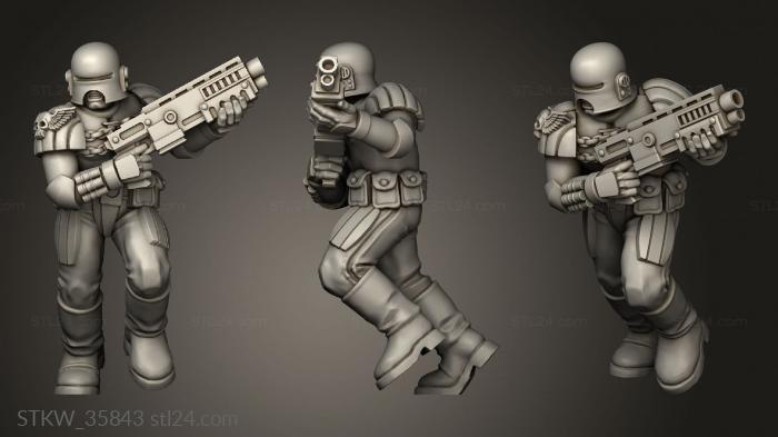 Military figurines (Arbiter Shotgun, STKW_35843) 3D models for cnc