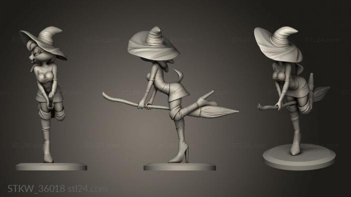 Military figurines (Inspyred Lola Bunny Witch, STKW_36018) 3D models for cnc