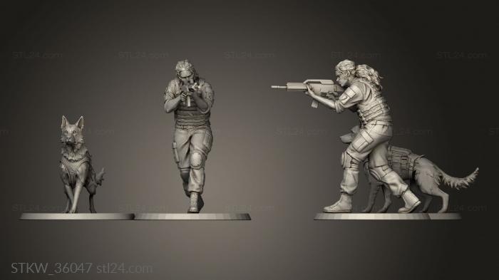 Military figurines (Into the dead Garcia Blitz Out, STKW_36047) 3D models for cnc