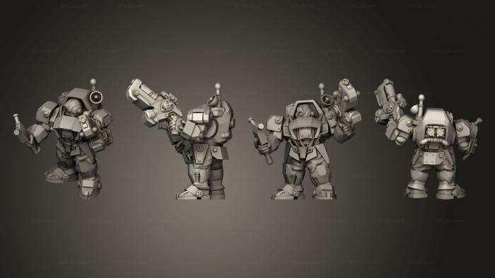 Military figurines (Border Warrior 10, STKW_3608) 3D models for cnc