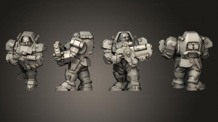 Military figurines (Border Warrior 12, STKW_3610) 3D models for cnc