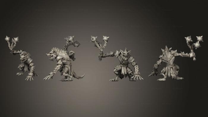 Military figurines (Boss Gnoll, STKW_3616) 3D models for cnc