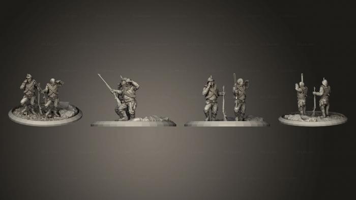 Military figurines (bothf igures, STKW_3622) 3D models for cnc