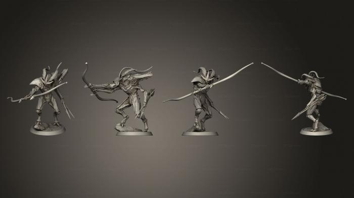 Military figurines (Bow 2, STKW_3638) 3D models for cnc