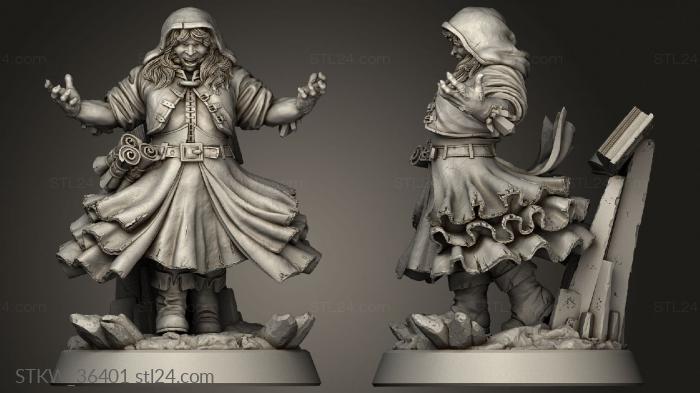 Military figurines (Warlock Base, STKW_36401) 3D models for cnc