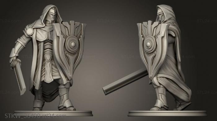 Military figurines (Judicator Stance Sword, STKW_36490) 3D models for cnc