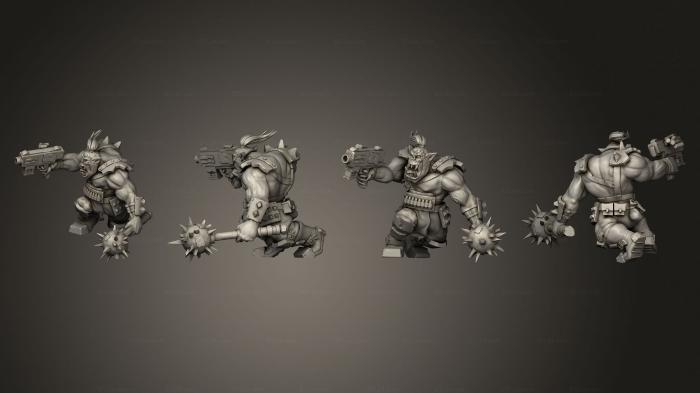 Military figurines (BRAWLA BOYS 5, STKW_3658) 3D models for cnc