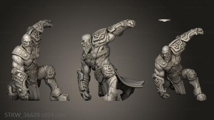 Military figurines (Kargath Goliath, STKW_36628) 3D models for cnc