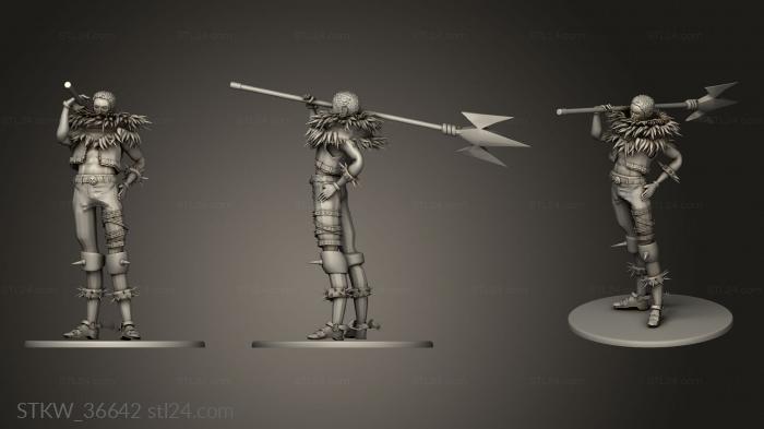 Military figurines (katakuri one, STKW_36642) 3D models for cnc