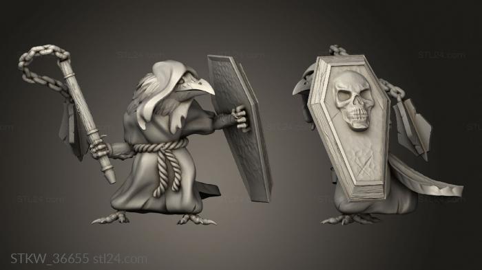 Military figurines (Kenku, STKW_36655) 3D models for cnc