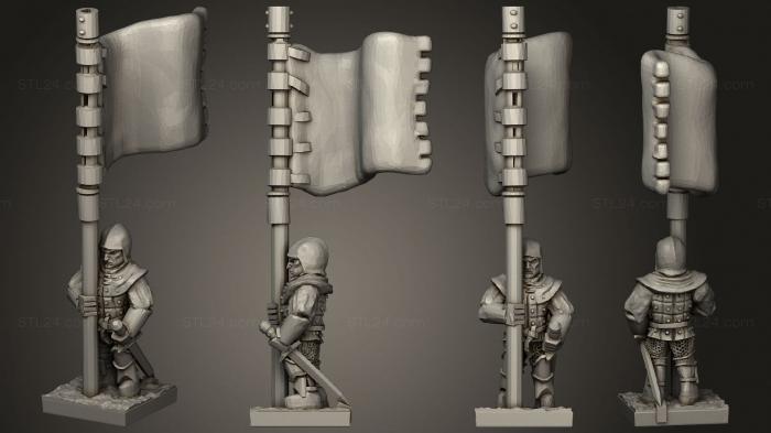 Military figurines (Bretonnia Ma A Individuals Banner 1, STKW_3677) 3D models for cnc
