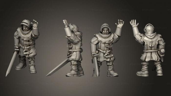 Military figurines (Bretonnia Ma A Individuals Captain 2, STKW_3680) 3D models for cnc