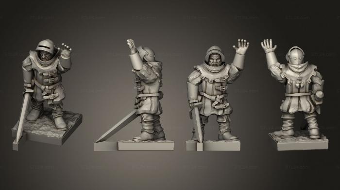 Military figurines (Bretonnia Ma A Individuals Captain 2, STKW_3681) 3D models for cnc