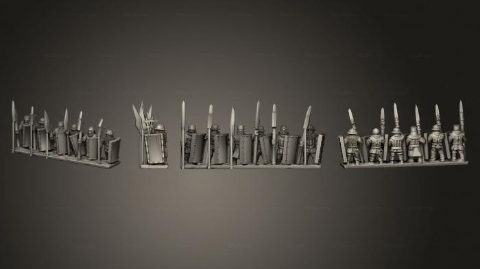 Military figurines (Bretonnia Ma A Strip 1, STKW_3684) 3D models for cnc