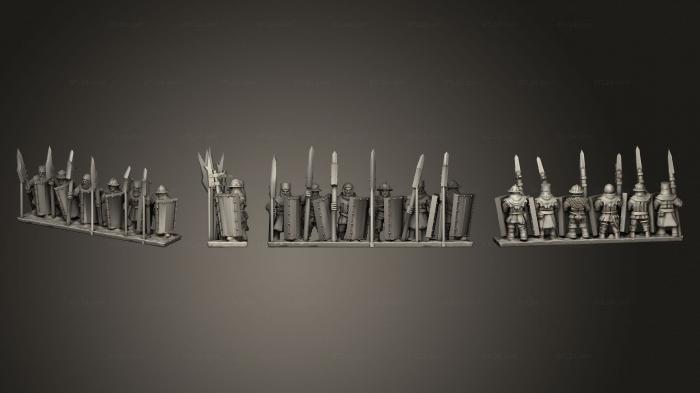 Military figurines (Bretonnia Ma A Strip 4, STKW_3687) 3D models for cnc