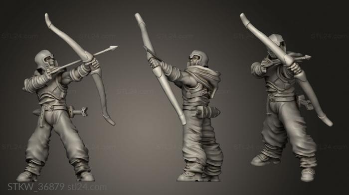 Military figurines (talarian archers unit archer, STKW_36879) 3D models for cnc