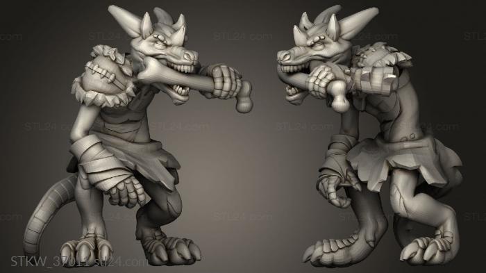 Military figurines (Kobold Toothgnasher, STKW_37011) 3D models for cnc