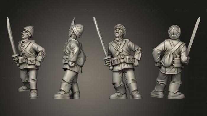 Military figurines (British Soldier Officer, STKW_3702) 3D models for cnc