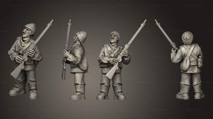 Military figurines (British Soldier Standing reload, STKW_3705) 3D models for cnc