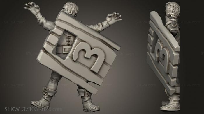 Military figurines (Kraken Fantasy CRUSHED, STKW_37103) 3D models for cnc