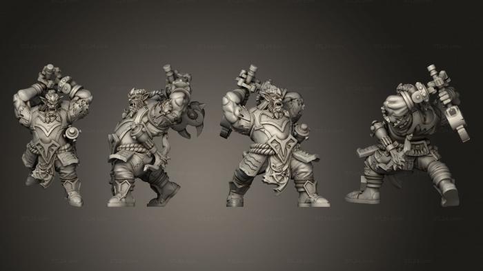 Military figurines (Brok Sparks C, STKW_3720) 3D models for cnc