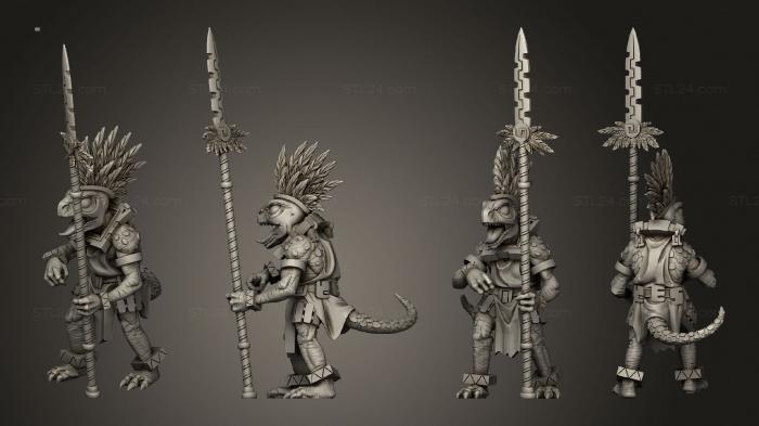 Military figurines (Brontomonster Rider Spear, STKW_3725) 3D models for cnc