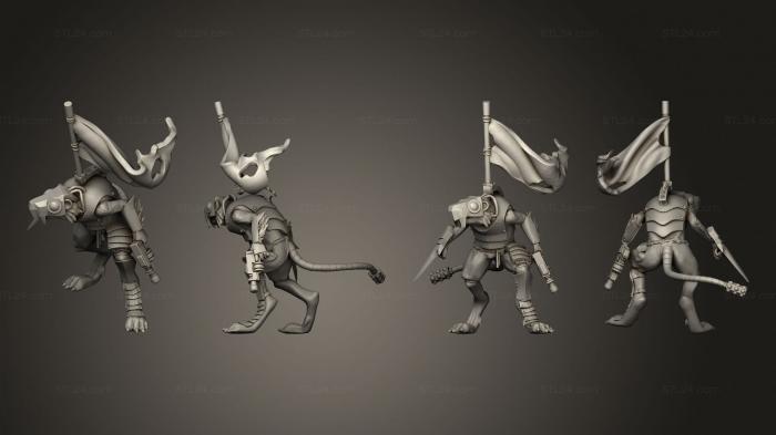 Military figurines (Brood Banner, STKW_3732) 3D models for cnc