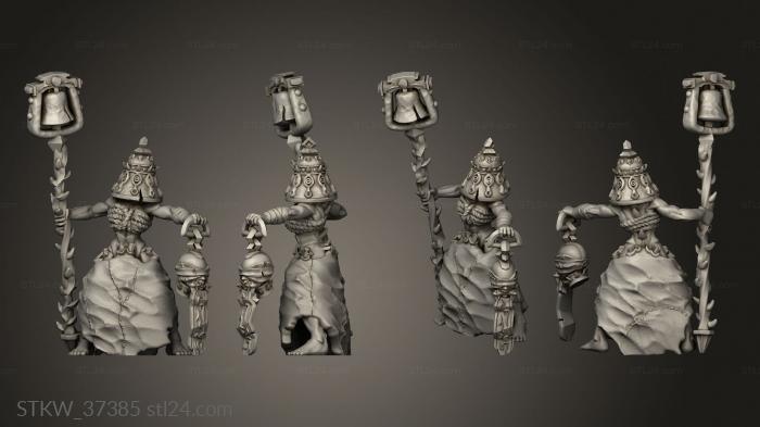 Military figurines (Priestess the Bell, STKW_37385) 3D models for cnc