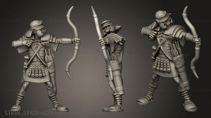 Military figurines (LEGIONNAIRE ARCHER, STKW_37439) 3D models for cnc