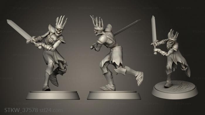 Military figurines (Lich king, STKW_37578) 3D models for cnc